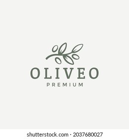 olive logo design vector illustration