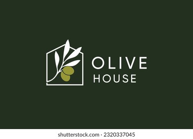 Olive logo design vector with modern creative concept