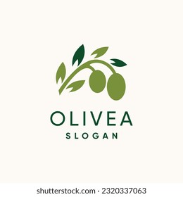 Olive logo design vector with modern creative concept