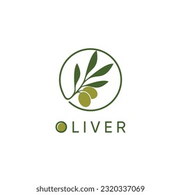 Olive logo design vector with modern creative concept