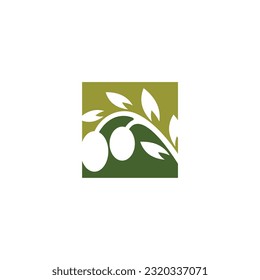 Olive logo design vector with modern creative concept