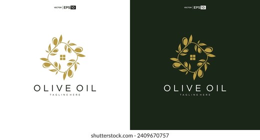 Planilla de diseño de iconos de logotipo en vivo plana. Aceite natural extra virgen. belleza, logotipo cosmético