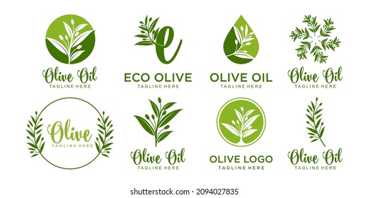 olive logo icon set . template vector design