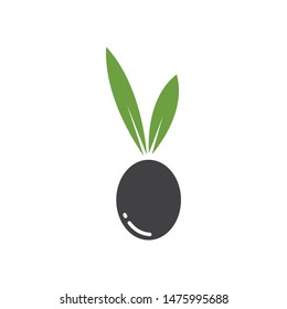 olive logo icon vector illustration design