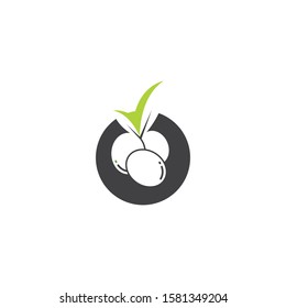 olive logo icon vector illustration design