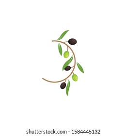 olive logo icon vector illustration design