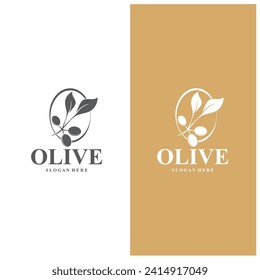 olive logo  olive oil  simple design  vector design
