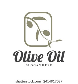Olivenbaum, einfaches Design, Vektordesign
