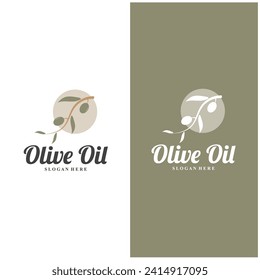 olive logo  olive oil  simple design  vector design
