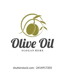 olive logo  olive oil  simple design  vector design