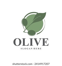 olive logo  olive oil  simple design  vector design