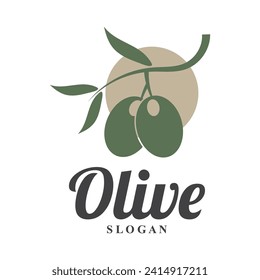 olive logo  olive oil  simple design  vector design
