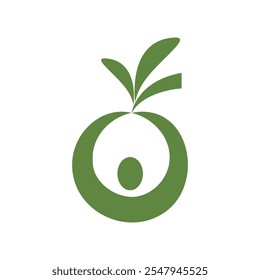 modelo do ícone do modelo do logotipo do olive design ilustração