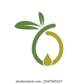 olive logo template icon illustration design