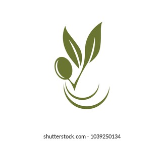 olive logo template vector design