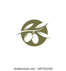 olive logo template vector design