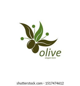 olive logo template vector design
