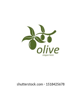 olive logo template vector design
