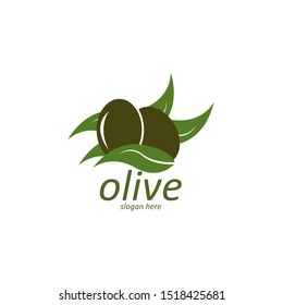 olive logo template vector design
