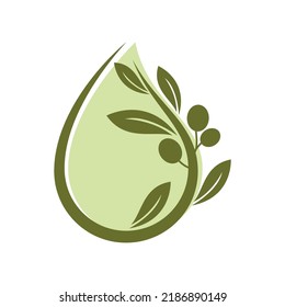 Olive logo template vector flat design