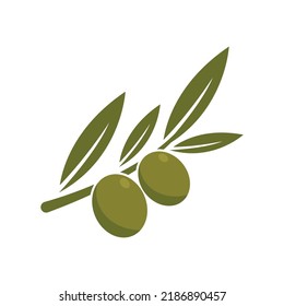 Olive logo template vector flat design