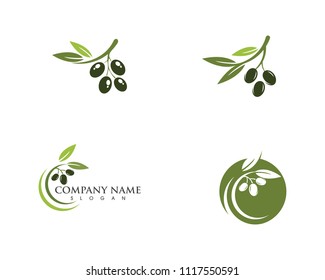 Olive logo template vector icon illustration design