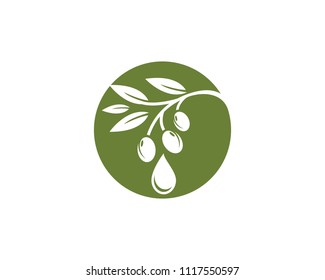 Olive logo template vector icon illustration design