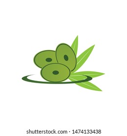 Olive logo template vector icon design