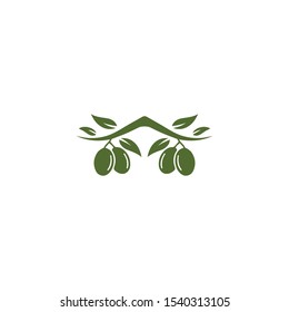Olive logo template vector icon illustration design