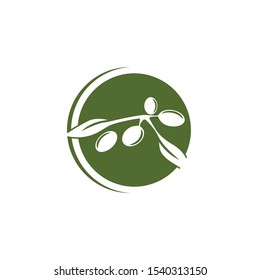 Olive logo template vector icon illustration design