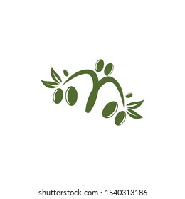 Olive logo template vector icon illustration design
