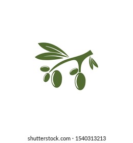 Olive logo template vector icon illustration design