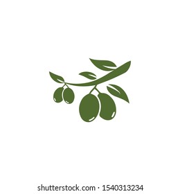 Olive logo template vector icon illustration design