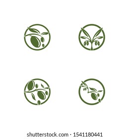 Olive logo template vector icon illustration design