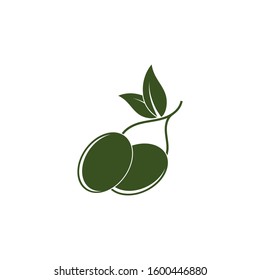 Olive logo template vector icon illustration design