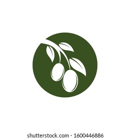 Olive logo template vector icon illustration design