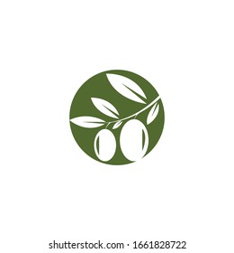 Olive logo template vector icon illustration design