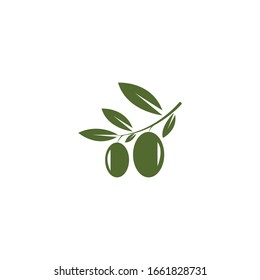 Olive logo template vector icon illustration design