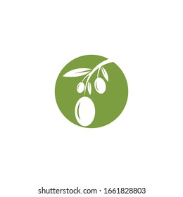 Olive logo template vector icon illustration design