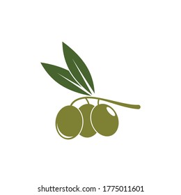 Olive logo template vector icon illustration design