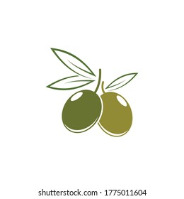 Olive logo template vector icon illustration design