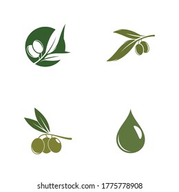 Olive logo template vector icon illustration design
