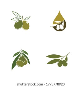 Olive logo template vector icon illustration design