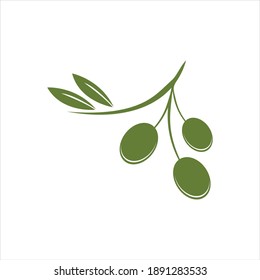 Olive logo template vector icon illustration design