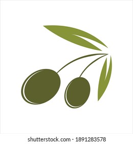 Olive logo template vector icon illustration design