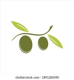 Olive logo template vector icon illustration design