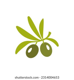 Olive logo template vector icon illustration design