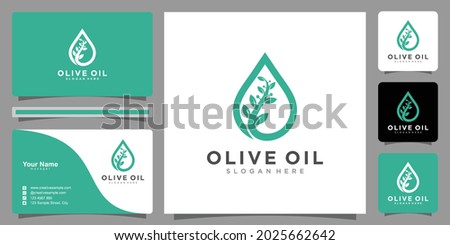olive logo vector and businesscard