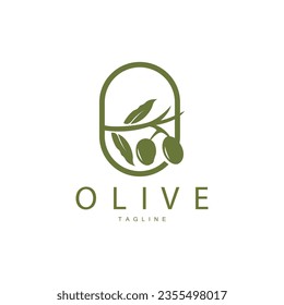 Olive Logo, Vector Design Premium Template Vector Illustration