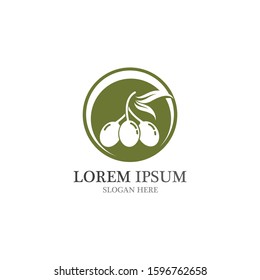Olive logo vector design template